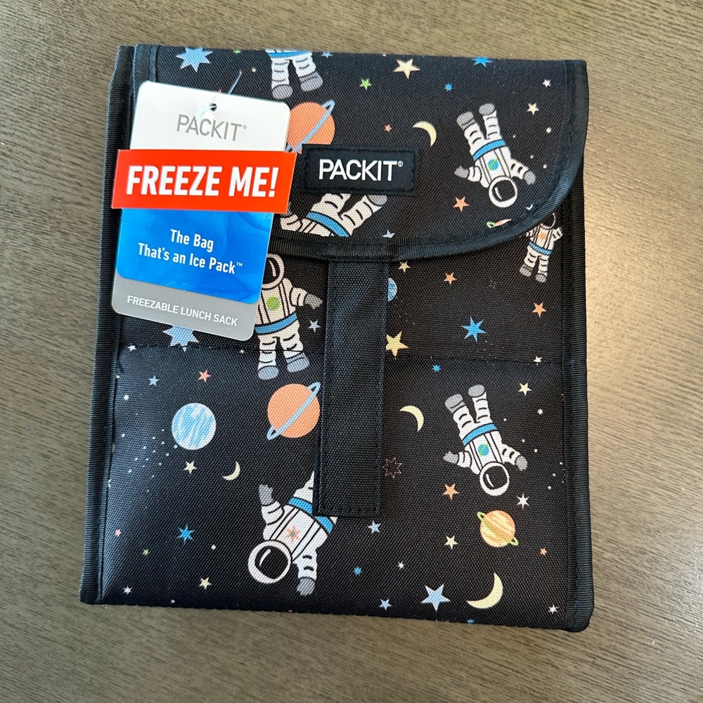 PackIt Freezable Lunch Sack with Astronaut Print